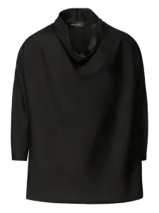 Атласная блузка Fabiana Filippi, черный