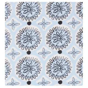 MaxMara Шелковый шарф Printed Pattern Silk, Mulberry Silk, синий