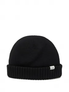 Шапка-бини в рубчик C.P. Company, черный