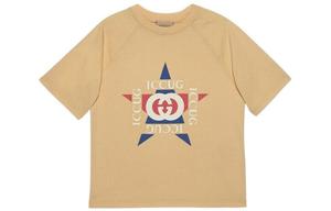 Футболка детская Gucci с логотипом, желтый