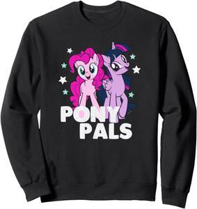 Толстовка с надписью My Little Pony: Friendship Is Magic Pony Tails Friends, черный
