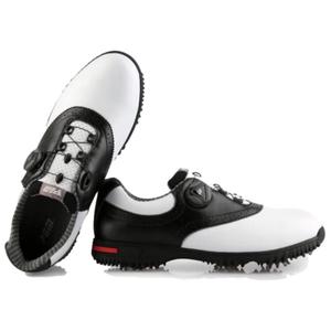 Туфли для гольфа мужские низкие белый/черный Pgm