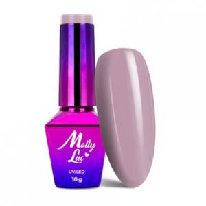Гибридный лак для ногтей Obsession 212 Насыщенный сиреневый 10 г MollyLac Unbranded