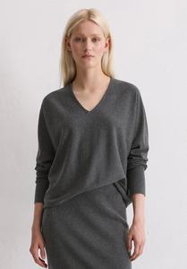 Джемпер Marc O'Polo LONGSLEEVE V-NECK, Night Grey Melange/Dark Grey