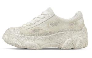 Постмодернистские амортизирующие утолщенные кроссовки на платформе с противоскользящей подошвой женские винтажные белые HART DAVIS