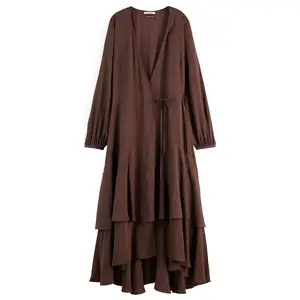 Платье Scotch & Soda 180391 long, коричневый