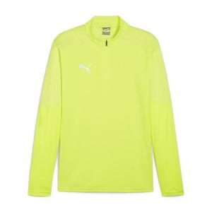 Мужская тренировочная футболка Puma teamFINAL с длинными рукавами, верх с молнией 1/4, 658551
