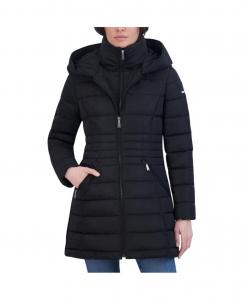 Женское приталенное пуховое пальто Laundry By Shelli Sega Laundry by Shelli Segal, Black