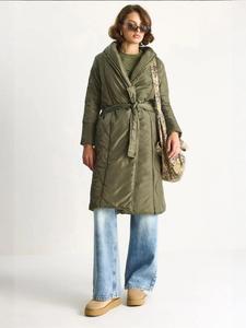 Bianco Lucci Межсезонное пальто цвета хаки