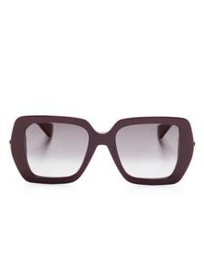 Cartier Eyewear солнцезащитные очки в массивной оправе, красный