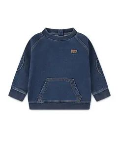 Футболка из денима с круглым вырезом Western для мальчика Levi's, синий