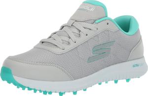 Женские гольф-туфли Skechers Max Fairway 4 без шипов, серый/бирюзовый