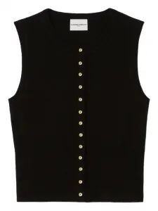 Топ с декоративными пуговицами Claudie Pierlot, черный