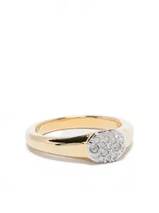 Кольцо Dextera с кристаллами Swarovski, золотой