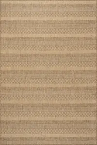 Современный внутренний/наружный ковер Vail nuLOOM, 152x244 см, светло-коричневый