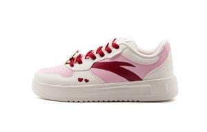 ANTA Удобные, нескользящие, амортизирующие, низкие кроссовки для скейтбординга, унисекс, белые, розовые