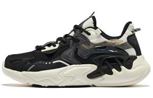 Женские противоскользящие износостойкие повседневные кеды Jet Black Ivory White Erke