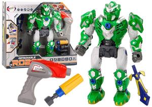 Завинчивание Робот Оружие Дрель Отвертка Светлый Звук Зеленый Lean Toys