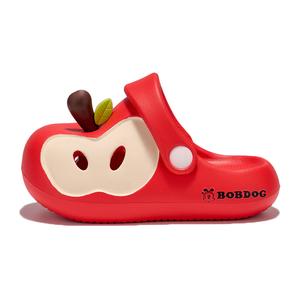 Детские легкие амортизирующие сабо из ЭВА, увеличивающие рост, противоскользящие и противоударные BOBDOG, красный