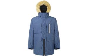 Пуховик мужской темно-синий Adidas, темно-синий