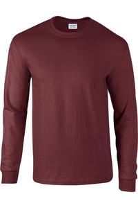 Лонгслив Gildan Ultra Cotton, бордовый