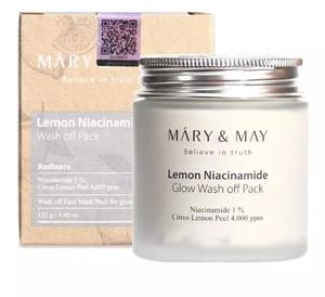 Очищающая маска для сияния с лимоном и ниацинамидом, 125 г Mary&May, Inne