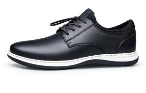 ZRO Повседневные кожаные туфли мужские низкие, черные/синие