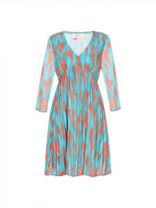 IZIA Женское платье бирюзового многоцветного оттенка
