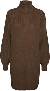 Платье средней длины Noisy May NMTimmy L/S Knit Dress NOOS, коричневый