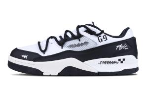 Jordan FLIGHT COURT Hui Jie, Pixel Fragment - износостойкие низкие винтажные баскетбольные кроссовки унисекс, черный с белым