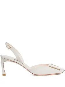 Туфли-лодочки с застежкой-лодочкой Roger Vivier, белый