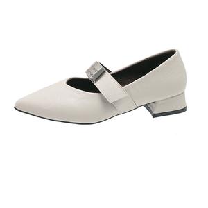 Alxnan Мэри Джейн туфли женские светло-коричневые/экрю/черные - экрю, цвет Ecru