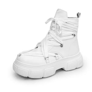 SLNU 3 Короткие мартинсы мужские белые с оранжевым, цвет White Orange