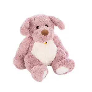 Очаровательная плюшевая игрушка щенка с висячими ушками и колокольчиком, высота 36см/45см Handsome, розовый