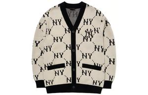 Старый цветочный свитер унисекс белый MLB