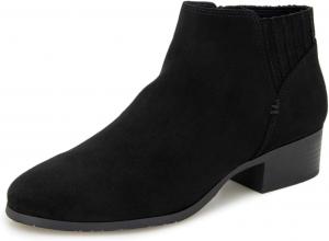 Женские классические ботильоны Pazzion с закругленным носком, боковой молнией, невысоким каблуком, уютные зимние ботинки для офиса и свиданий, размер 4-16 US, Black