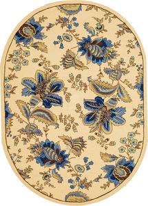 Ковер SAFAVIEH, 138 x 199 см, Chelsea Collection, овальный, Ivory, ручного плетения в стиле French Country из шерсти, идеален для помещений с высокой проходимостью в гостиной, спальне (HK309A)