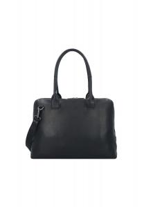 Кожаная сумка через плечо Structure Canton 44 см с отделением для ноутбука PLEVIER, черный