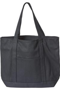 Сумка-тоут Liberty Bags X-Large Boater с застежкой-молнией, черный/черный