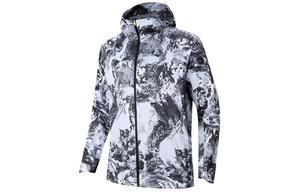 ANTA Куртка тренч мужская белая с принтом, Pure White/All over Print