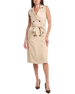 Платье-тренч с поясом Julia Jordan, бежевый