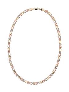 Faina Женская цепочка-колье из золота, розового серебра