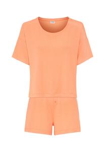 Короткий пижамный комплект LSCN by LASCANA, коралл