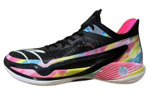 Баскетбольные кроссовки Lighthearted 4 мужские с низким верхом, черные/ярко-красные/белые Anta