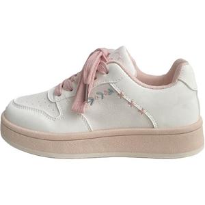 Y6T Амортизирующие, легкие, дышащие женские скейтерские кроссовки лоу-топ бело-розовые, цвет White Pink