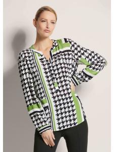 MADELEINE Туника-блузка черного/белого/зеленого цвета
