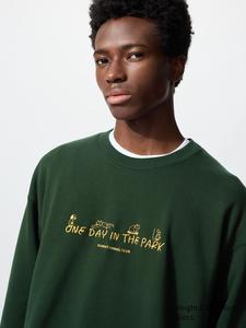 Свитшот UT с графикой Yu Nagaba Uniqlo, 59 dark green