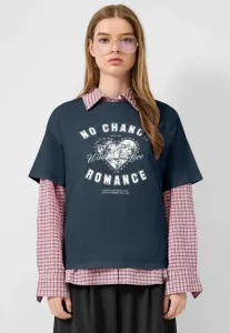 Футболка с принтом Qs, Tiefblau