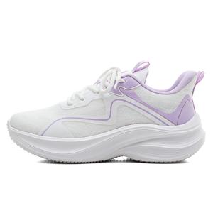 HUANQIU Кроссовки для бега с низким верхом, устойчивые к истиранию, дышащие, женские, белые, фиолетовые