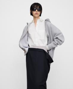 Юбка с двойным поясом, приталенного кроя